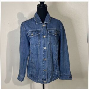 Jones New York women’s Button From Jacket blue Size L